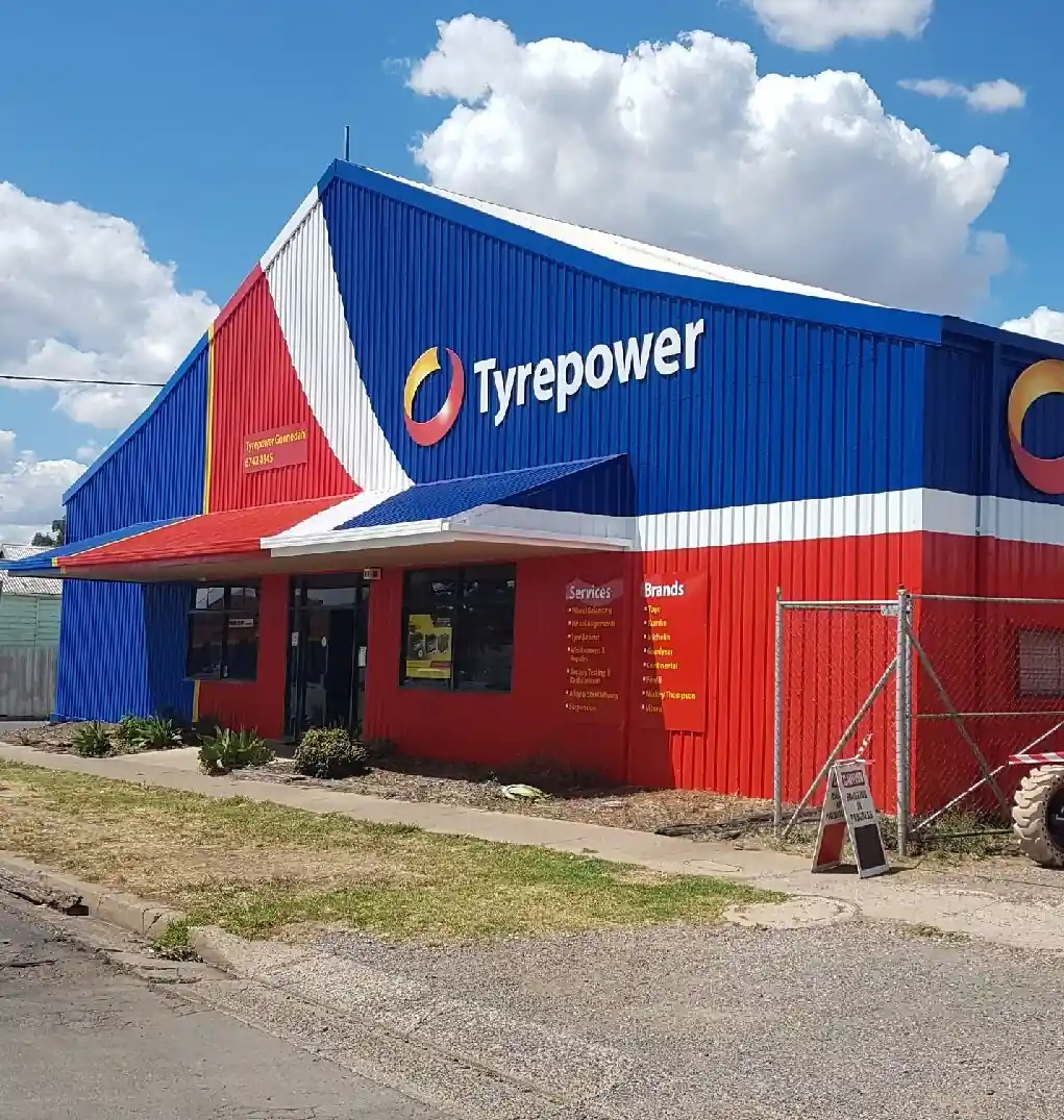 Front of Tyrepower store